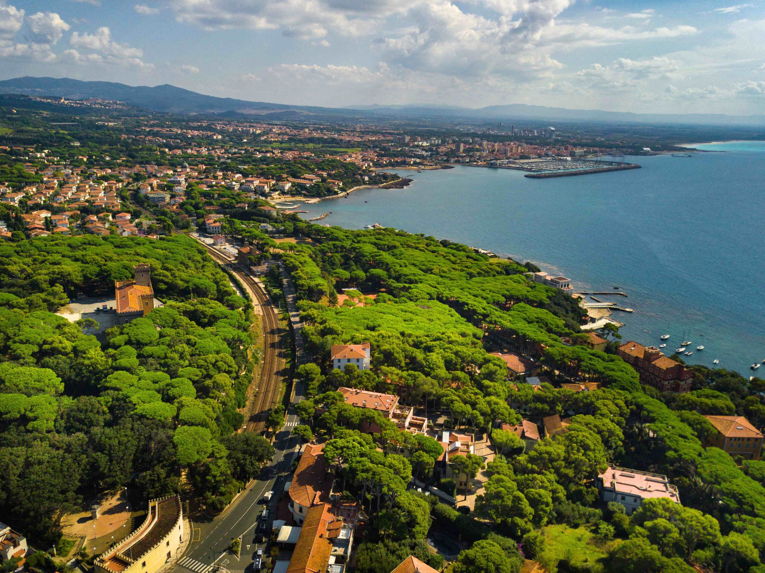 Top view of the city and the promenade located in Castiglioncello in Tuscany. Italy, Livorno Avada Car Dealer News